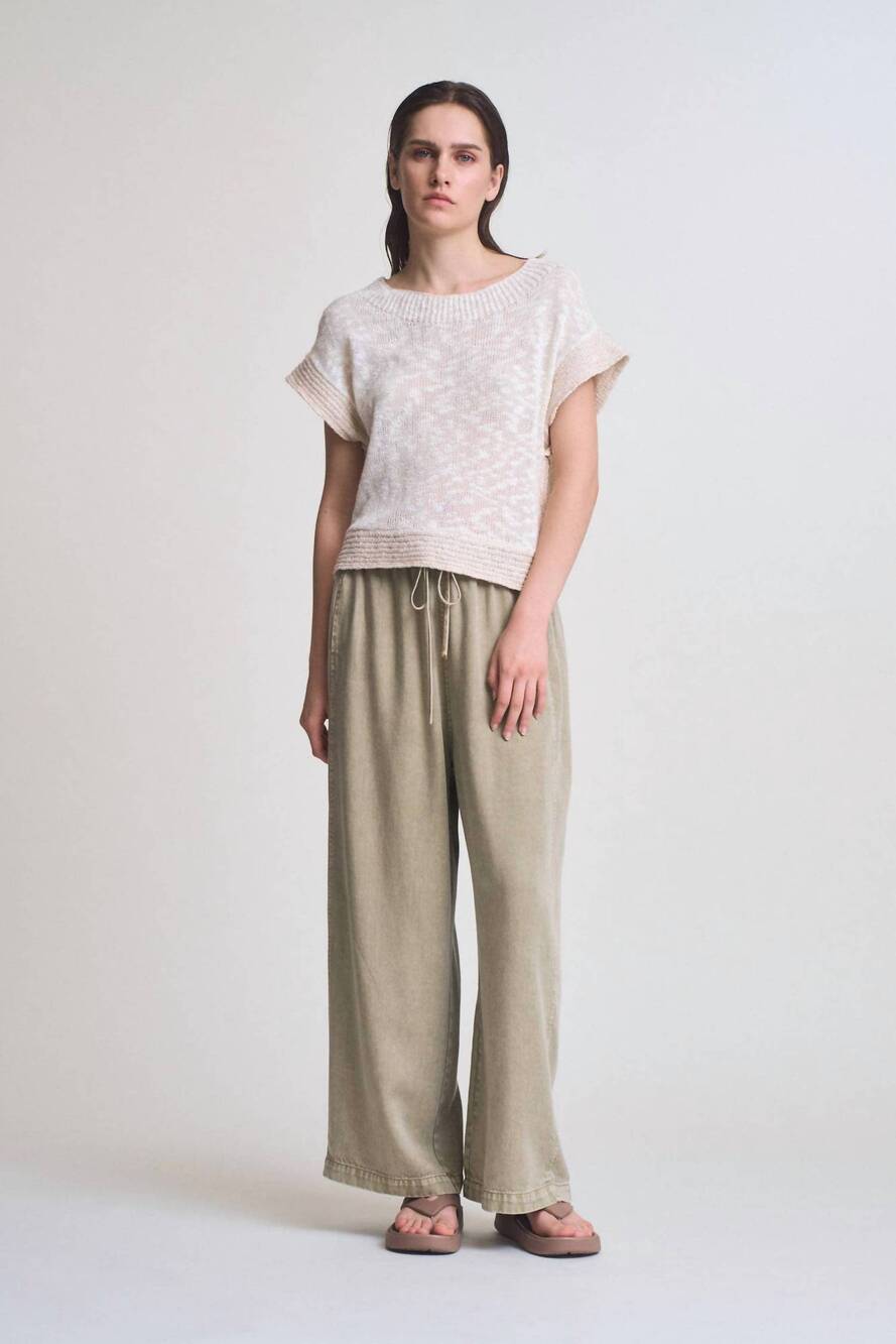NEW GRADE & GATHER summer breeze pants in green moss